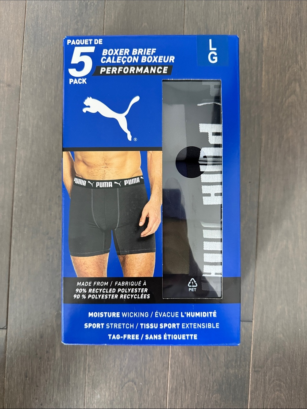 Puma Black Boxer Briefs Performance Pack - Black